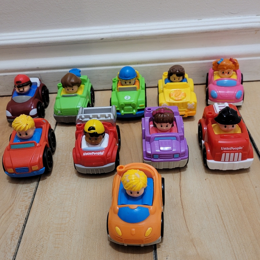 Fisher-Price Red and Purple Cars for Creative Adventures